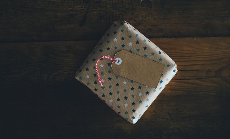 Hand-stamped Wrapping Paper